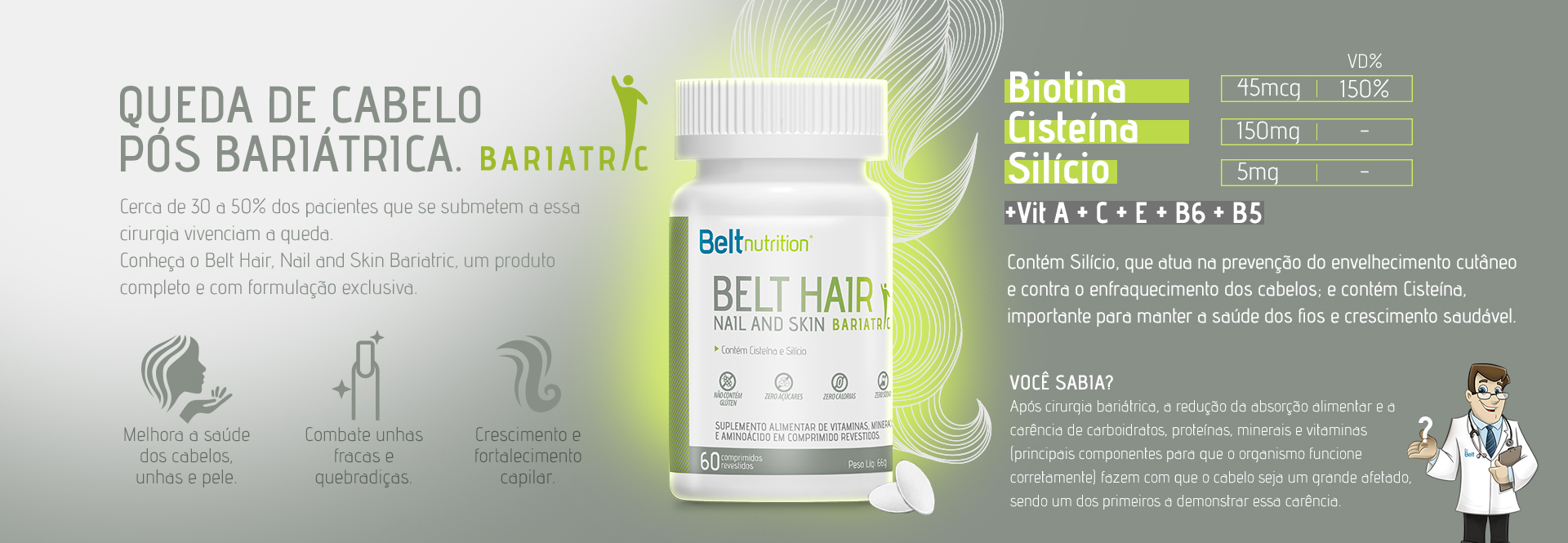 Belt Hair Nail and Skin Comprimidos Revestidos (multi e bariatric)
