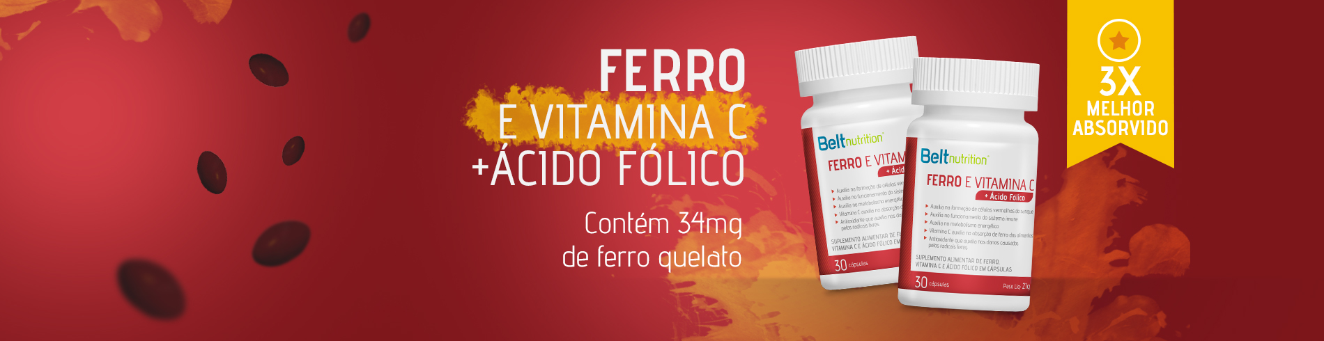 Belt Ferro, Vitamina C e Ácido Fólico