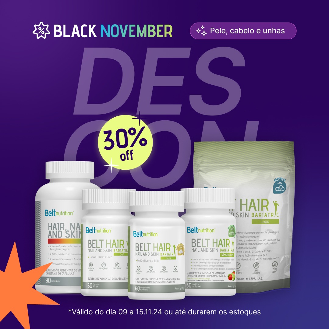 Black Friday Vitaminas Cabelo, Pele e Unhas