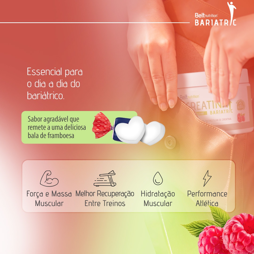 Creatina Mastigável para Bariátricos