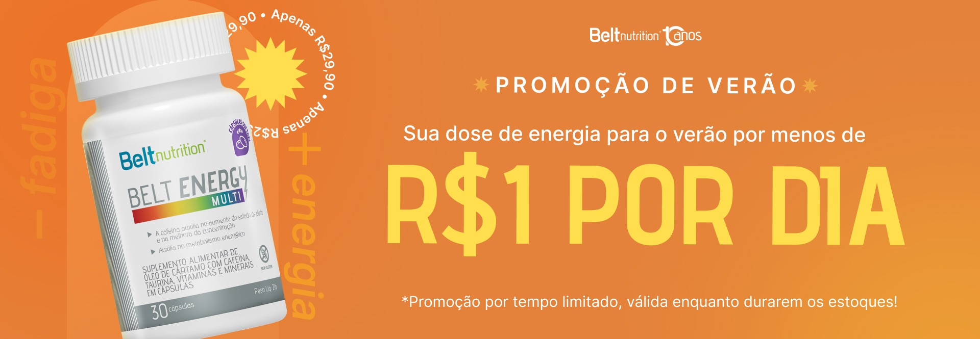 Termogênico em Promoção - Belt Energy
