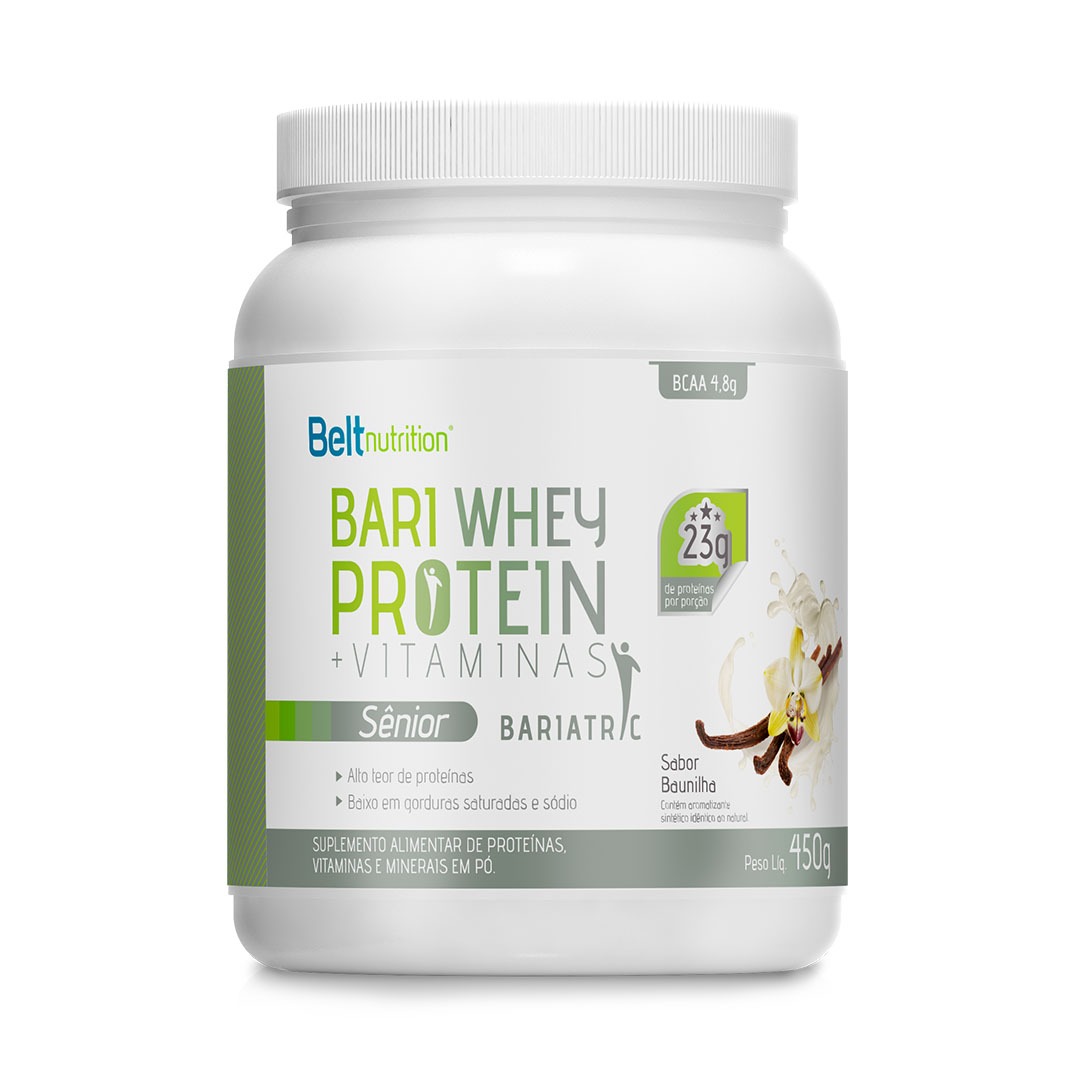 Whey Protein Concentrado Sênior para Bariátricos Sabor Baunilha