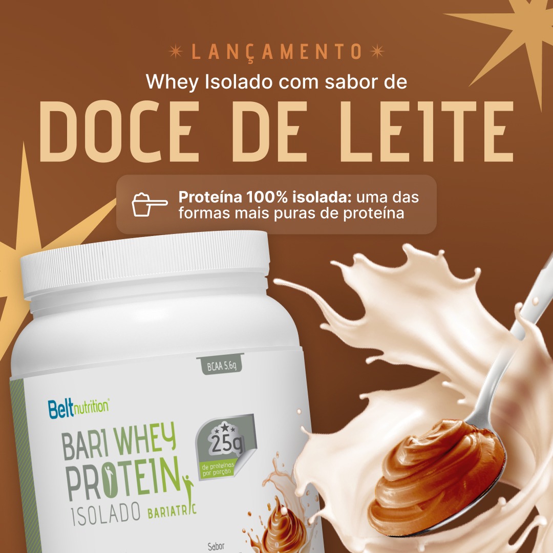 Whey Protein Isolado para Bariátricos sabor Doce de Leite