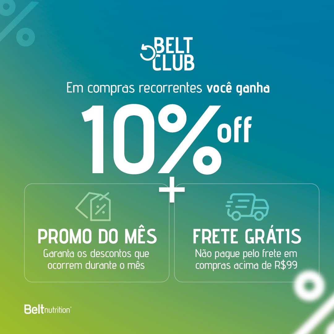 Benefícios Belt Club de Assinatura de Suplementos