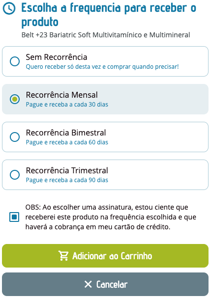 Como assinar um produto no Belt Club 