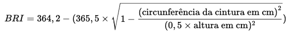 Índice de redondeza corporal como calcular