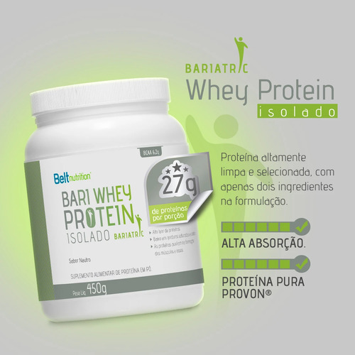 Whey Protein Isolado Bariátrico Belt Nutrition