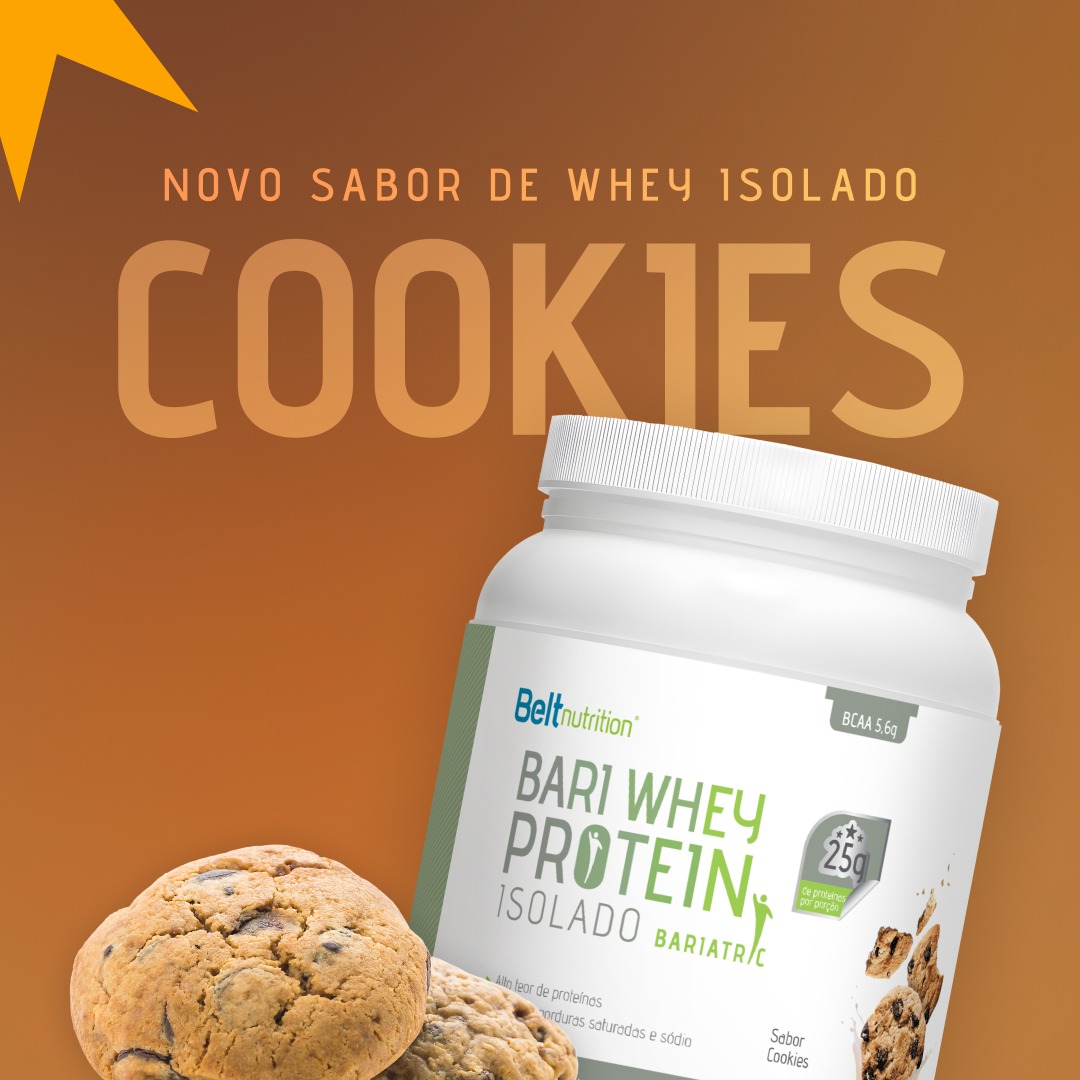 Whey Protein Isolado para Bariátricos Sabor Cookies